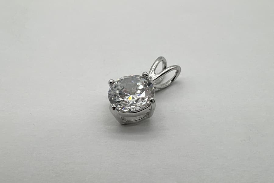 2 Silber Ketten Anhänger Diadoro Basic Anhänger mit Zirkonia ZSS18